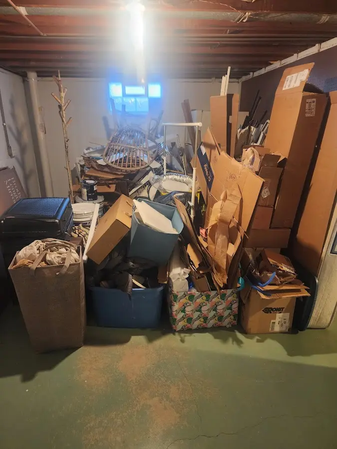 Roll-off dumpster container at job site for 15 Yard Dumpster Rental in Trumann